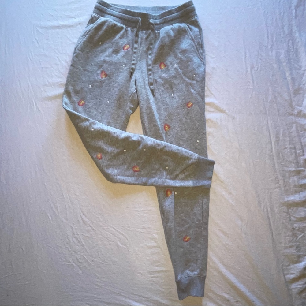 Old Navy Women’s Extra Small Grey Rainbow Jogger Sweat Pants PRELOVED